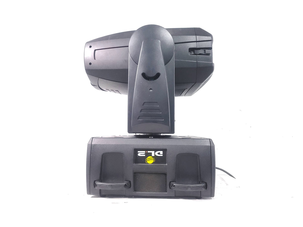 DL.2 Digital Light Moving Head Light w/ Mounting Brackets (DISPLAY ISSUES) in Wheeled Road Case