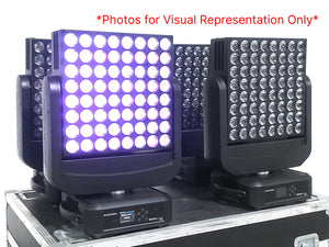 (4) Ayrton Dream Panel Twin Moving LED Lights w/ (4) PSU Cables in Wheeled Hard Case