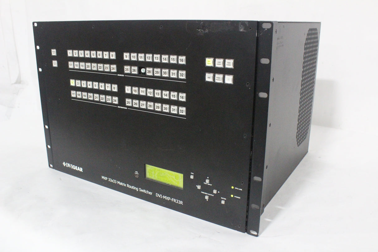 DVI Gear MXP-FR33R 33x33 Matrix Routing Switcher