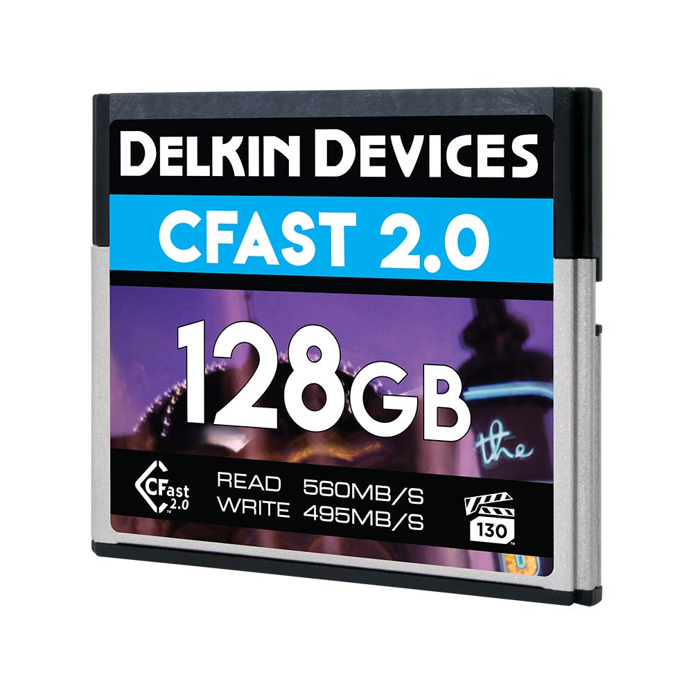 Delkin DELKIN-DCFSTV128 128GB Premium CFast 2.0 Memory Card