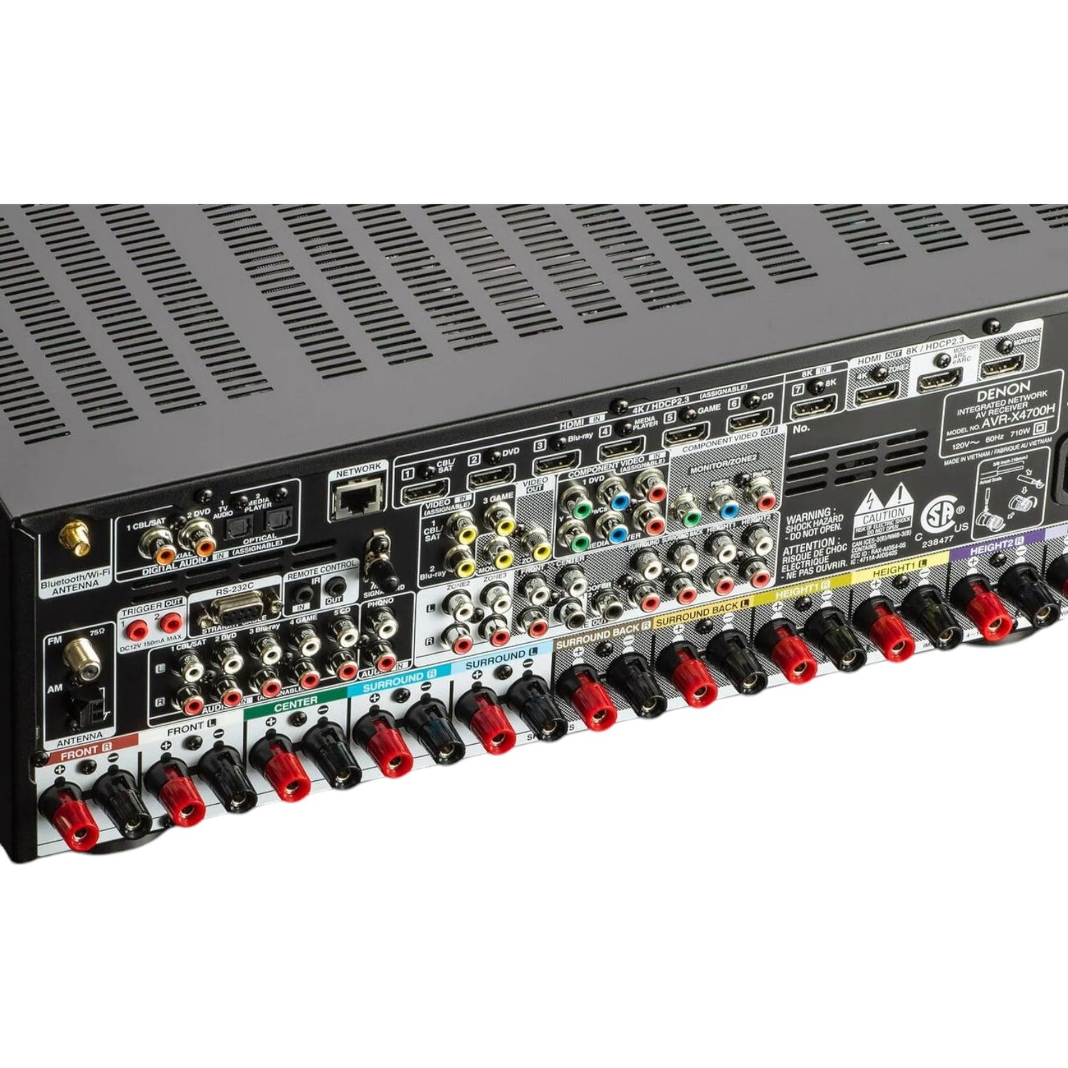 Denon AVR-X4700H 9.2 Ch. 125W 8K AV Receiver w/ HEOS® Built-in