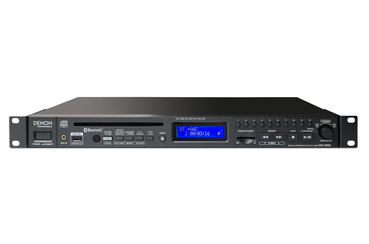 Denon DN-300Z CD/Media Player w/ Bluetooth®/USB/SD/Aux and AM/FM Tuner