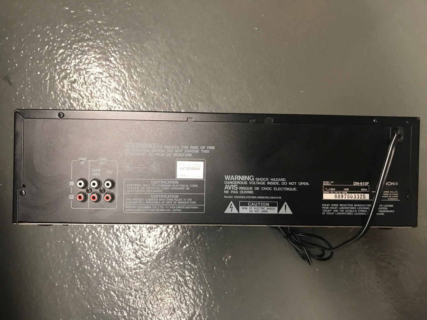 Denon DN-610F Rack-Mountable CD/Cassette Combi-Deck Player