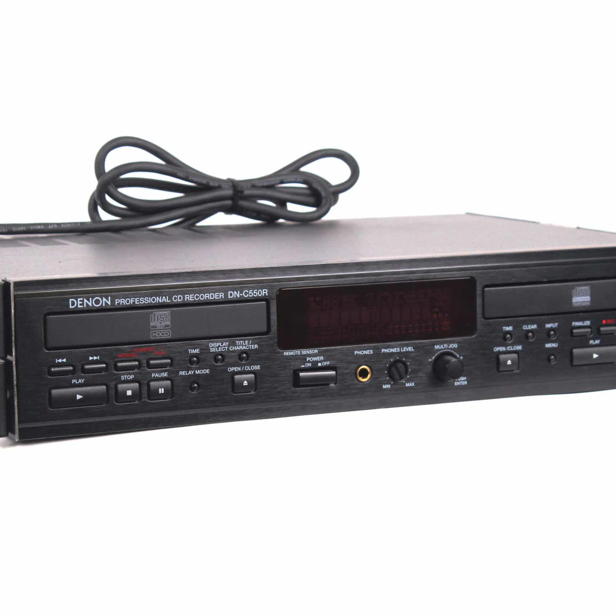 Denon Rack Mount Denon DN-C550R Professional Rack-Mount Dual Drawer CD-R/CD-RW Recorder ...