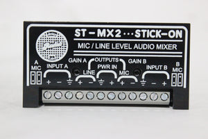Design Radio ST-MX2 Stick-On Mic/Line Level Audio Mixer