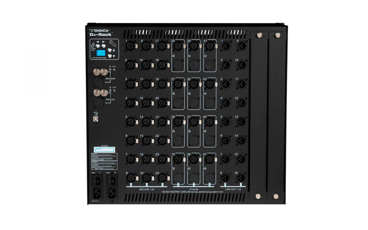 DiGiCo D2 CAT5 MADI Rack 48/96khz 48x16