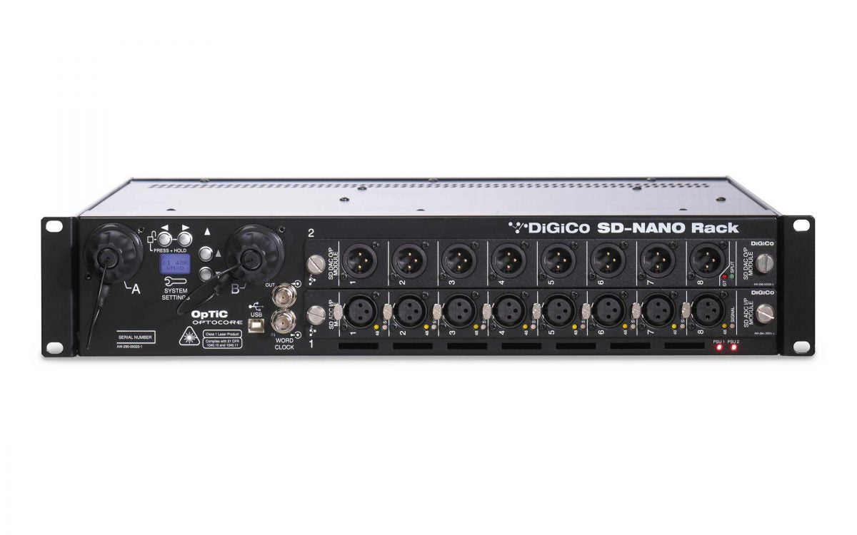 DiGiCo SD-Nano Compact In/Out Rack w/ AES/EBU Input /Output Card (BNC)