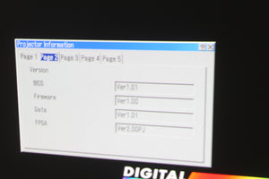 Digital Projection HL12000DSX Large Venue Projector (1171 Hours) w/ Lens (FOR PARTS) &amp; Dolly