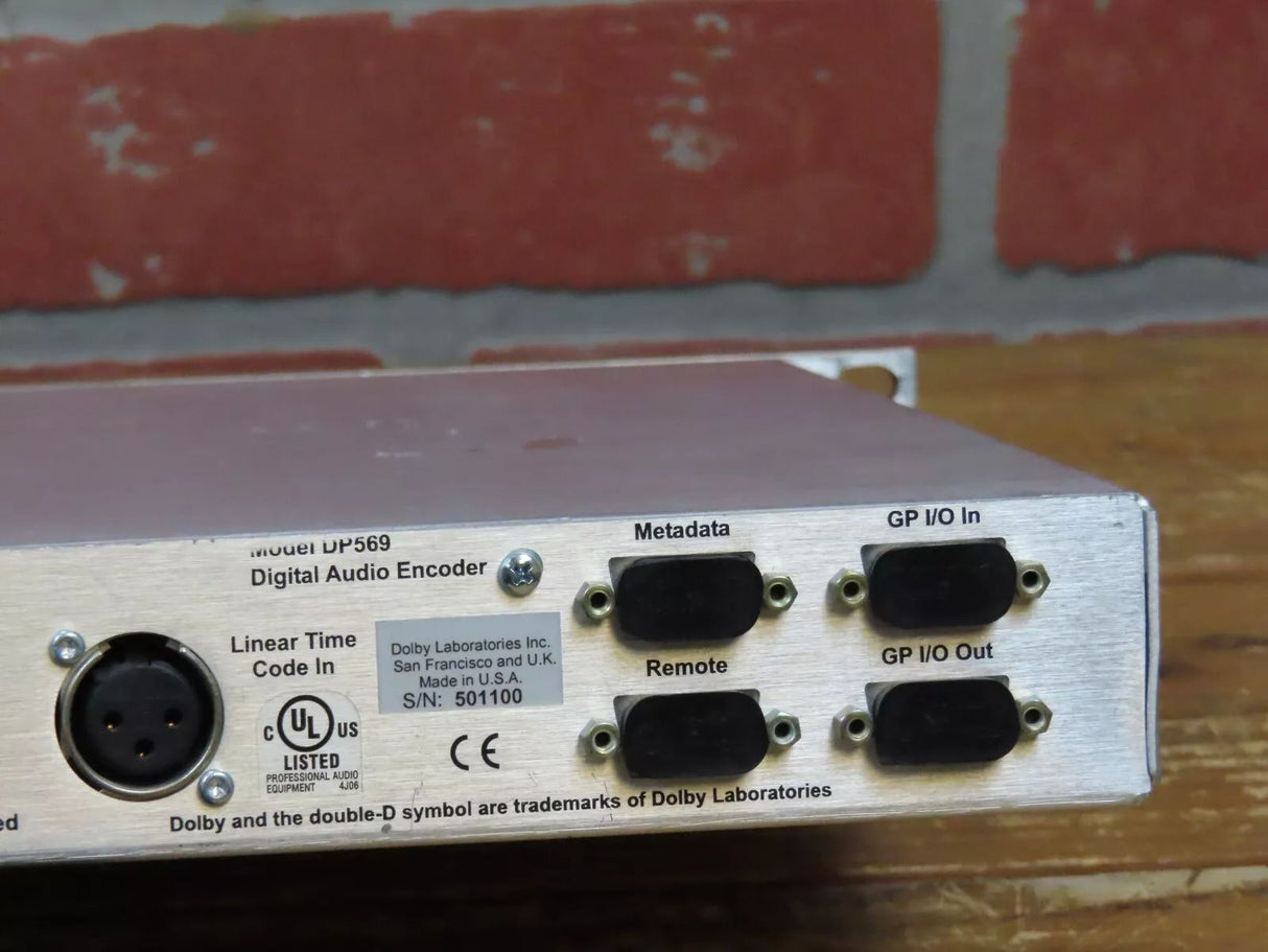 Dolby DP569 Multichannel Digital Audio Encoder