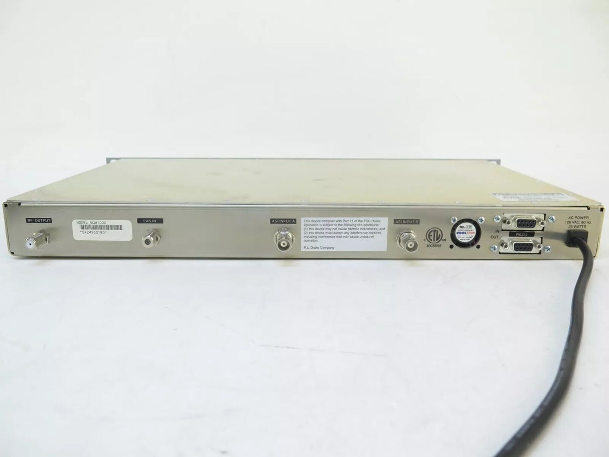 Drake Digital MQM1000 Headend Trascoder Multiplexing QAM Modulator
