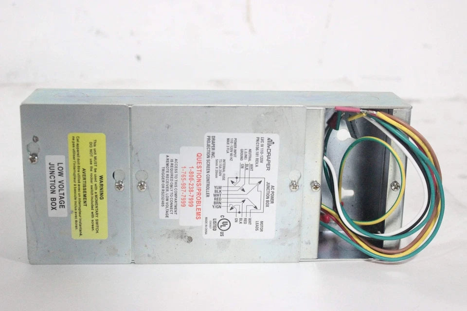 Draper LVC IV 110-120V Low-Voltage Control Module AC Power Junction Box