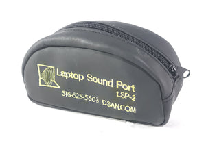 Dsan LSP-2 Laptop Sound Port Computer Speaker/Headphone Output Adapter in Small Pouch