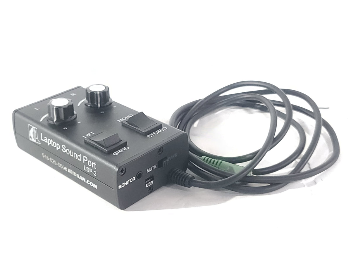 Dsan LSP-2 Laptop Sound Port Computer Speaker/Headphone Output Adapter in Small Pouch