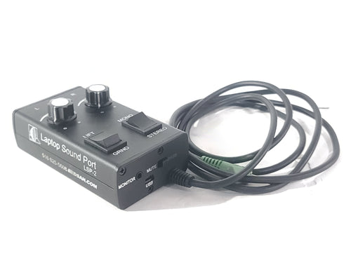 Dsan LSP-2 Laptop Sound Port Computer Speaker/Headphone Output Adapter in Small Pouch