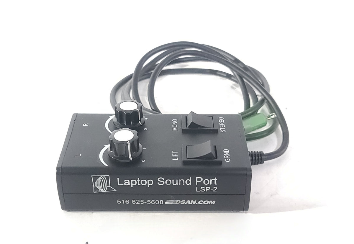 Dsan LSP-2 Laptop Sound Port Computer Speaker/Headphone Output Adapter in Small Pouch