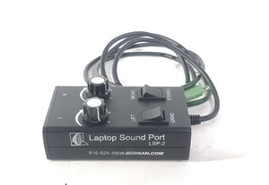 Dsan LSP-2 Laptop Sound Port Computer Speaker/Headphone Output Adapter in Small Pouch