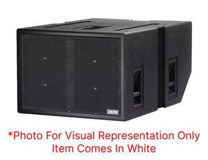EAW SB1001 Dual 18" Passive Subwoofer (White w/ Black Handles) in Original Box (NEW)