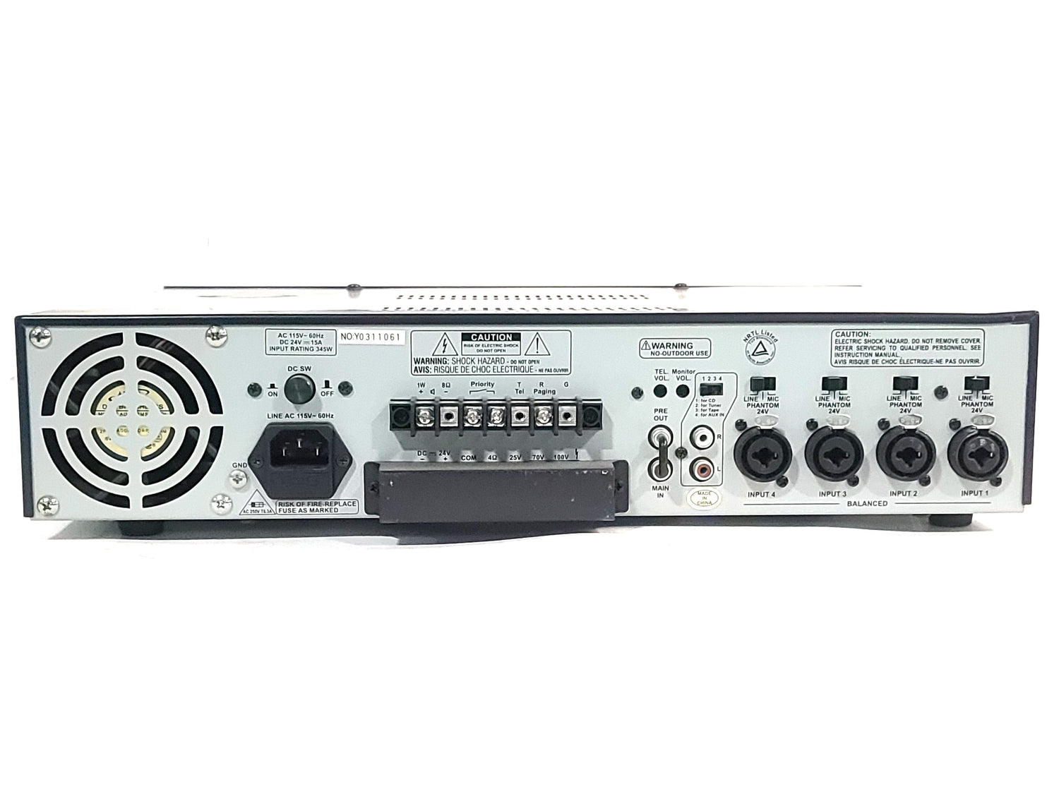 EAW CAM150 5-Input x 1-Output 150 W Mixer-Amplifier