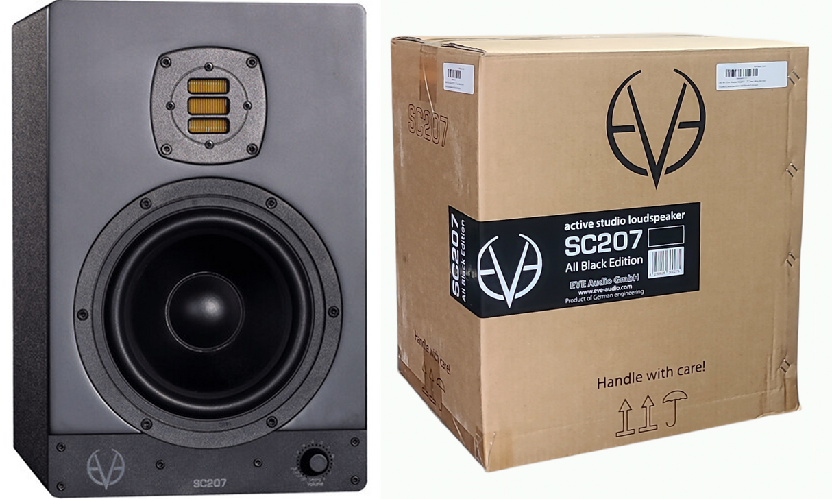 (NEW) Eve Audio SC207 - 7" Two-Way Active Studio Loudspeaker (All Black Edition) New in Box with Manufacture Warranty