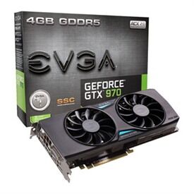 EVGA GeForce GTX 970 4GB SSC Gaming ACX 2.0+ Graphics Card