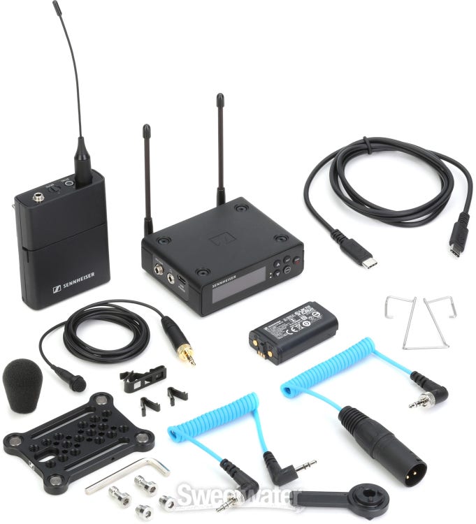 Sennheiser EW-DP ME2 SET (R4-9) Camera-Mount Digital Wireless Omni Lavalier Mic System (R4-9: 552 to 607 MHz)