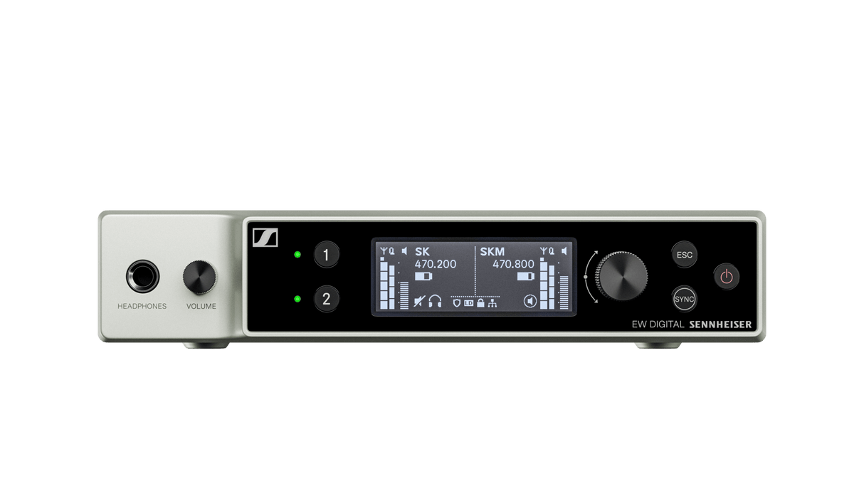 Sennheiser EW-DX EM 2 Two-Channel Digital Rackmount Receiver (Q1-9: 470 to 550 MHz)