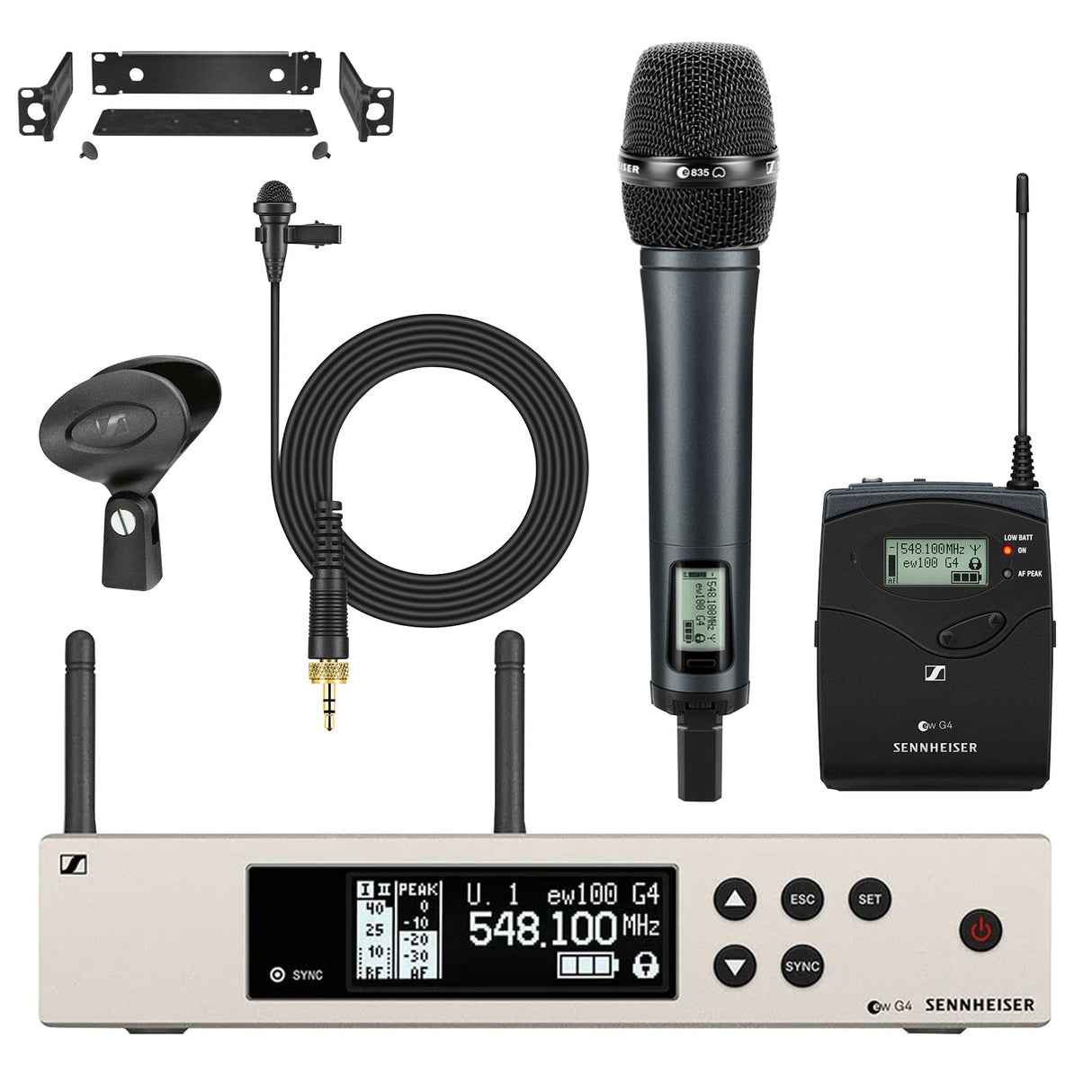 Sennheiser ew 100 G4-ME2/835SA1 Lavalier Microphone Set