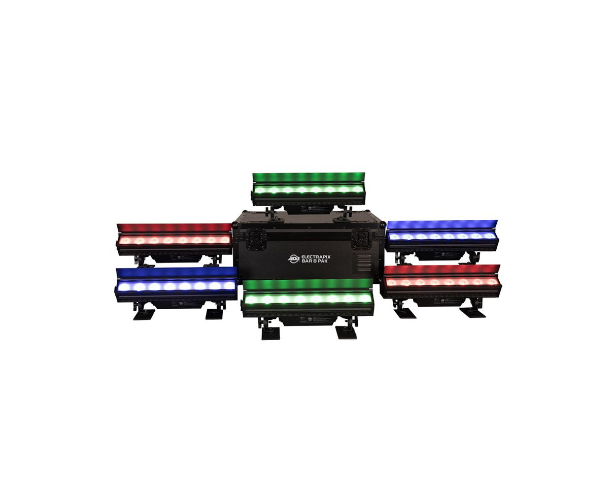 ADJ 6x ElectraPix Bar 8 Pak-B With Wired Digital communication Network [B-Stock]