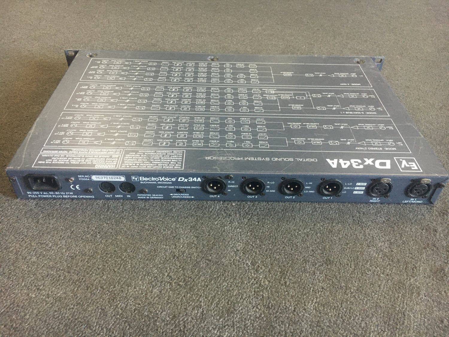 Electro-Voice Dx34A Digital Sound System Processor