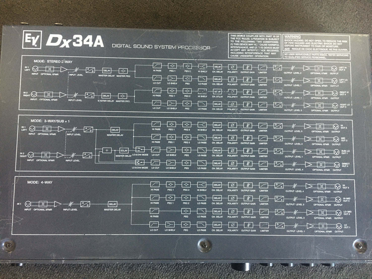 Electro-Voice Dx34A Digital Sound System Processor