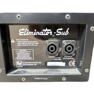 Electro-Voice Eliminator 400W 8 ohm Subwoofer