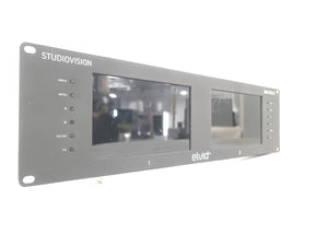 Elvid SRM-7X2-LT StudioVision Dual 7" Monitor Rackmount
