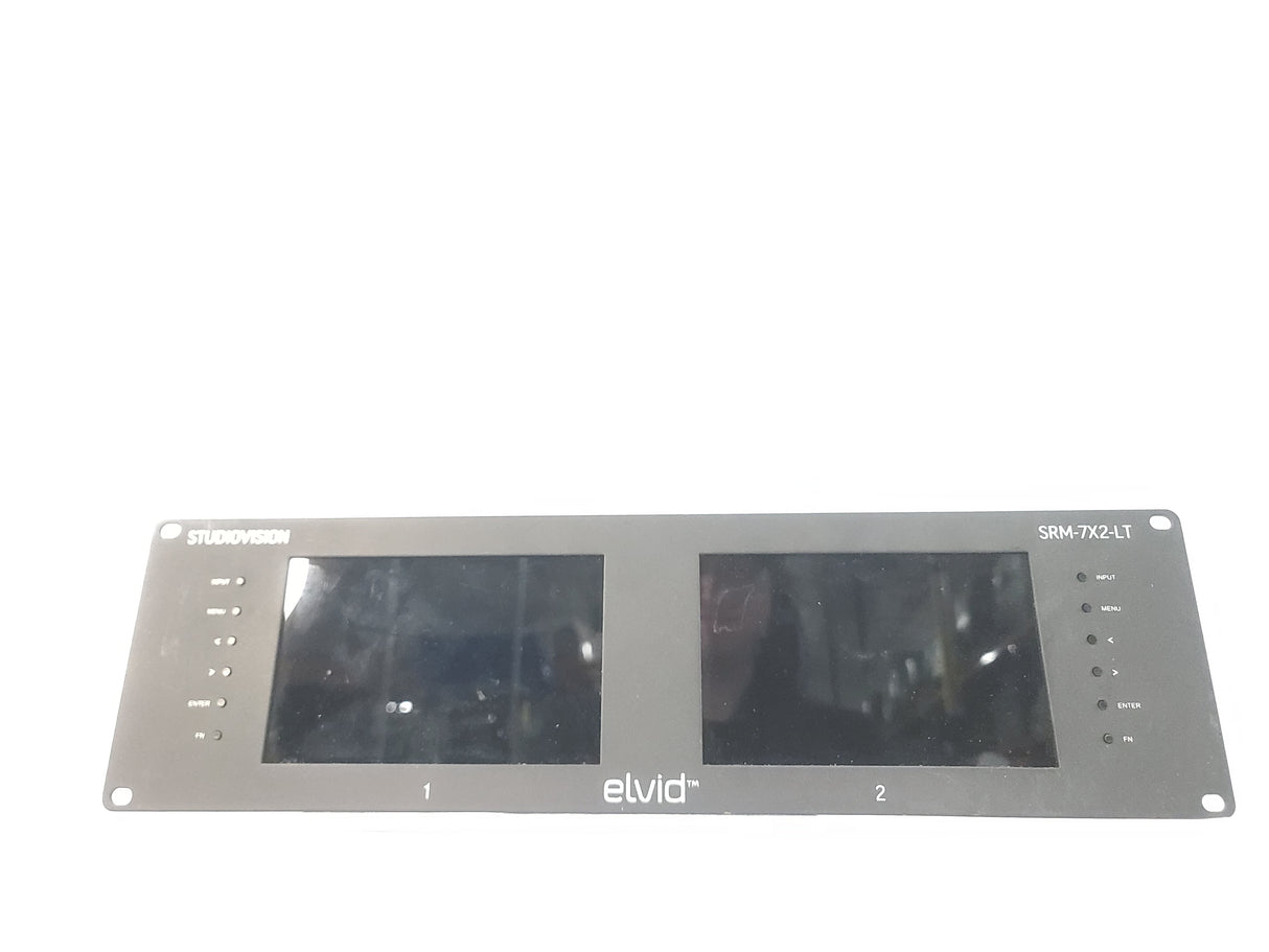 Elvid SRM-7X2-LT StudioVision Dual 7" Monitor Rackmount