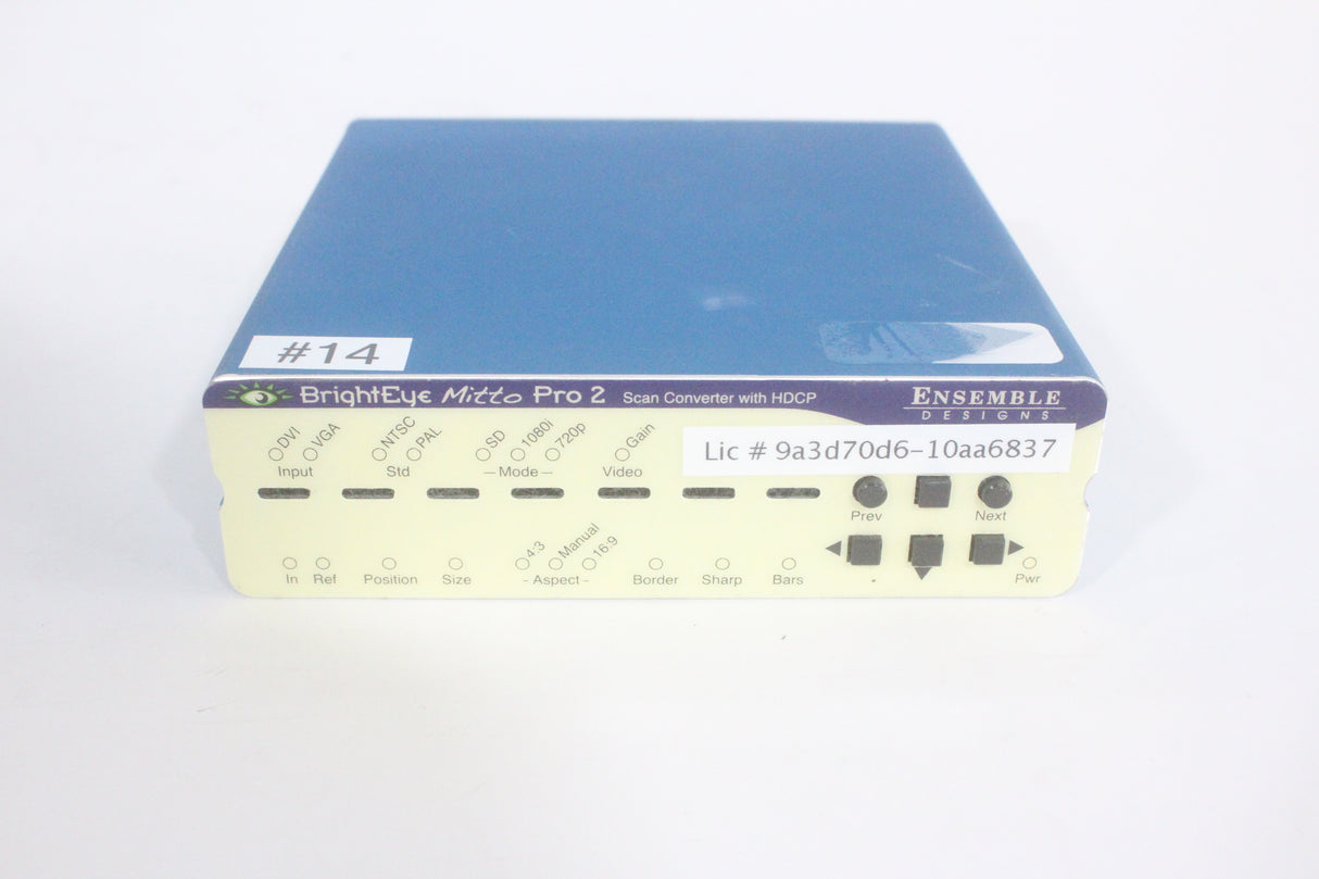 Ensemble Designs BrightEye Mitto Pro 2 Scan Converter w/ HDCP