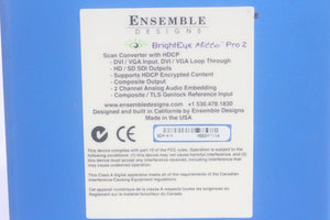 Ensemble Designs BrightEye Mitto Pro 2 Scan Converter w/ HDCP