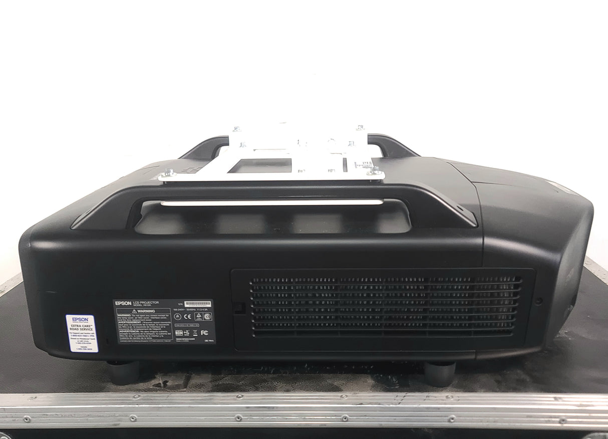 Epson Pro Z10005UNL 10,000 Lumens WUXGA LCD Large Venue Projector ( 124 Lamp 1 Hours 124 Lamp 2 Hours) [NO Lamp] w/ Remote, PSU, (2) Mounting Brackets, (2) C-Clamps, Safety Cable, in Wheeled Road Case
