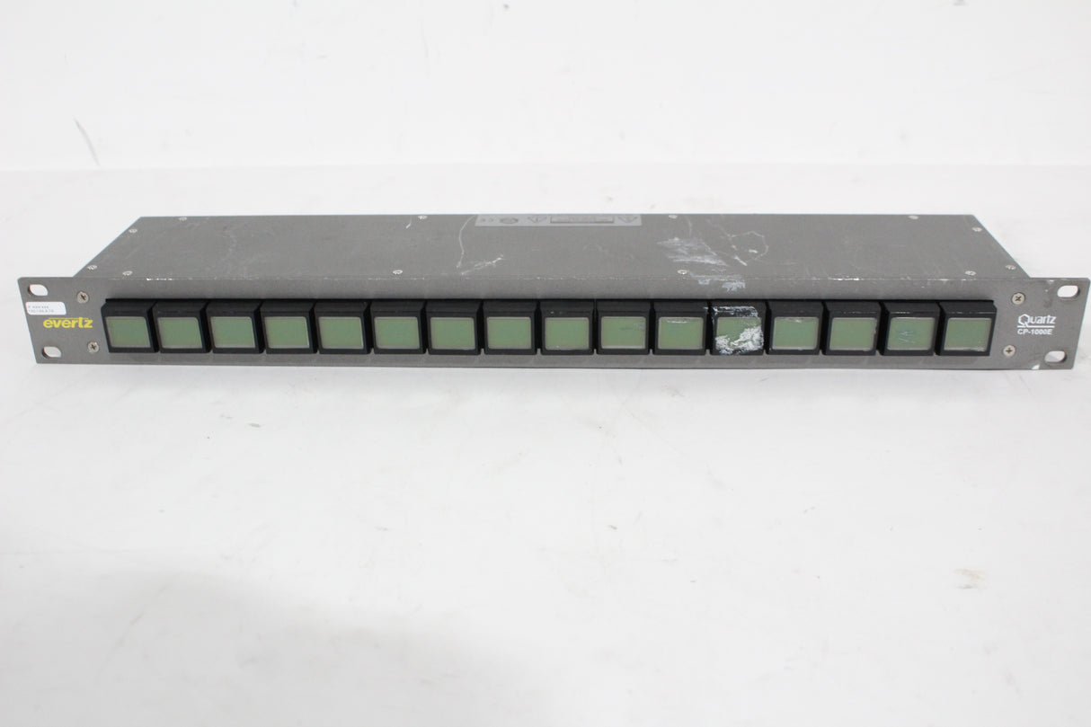 Evertz Quartz CP-1000E Intelligent Router Control Panel