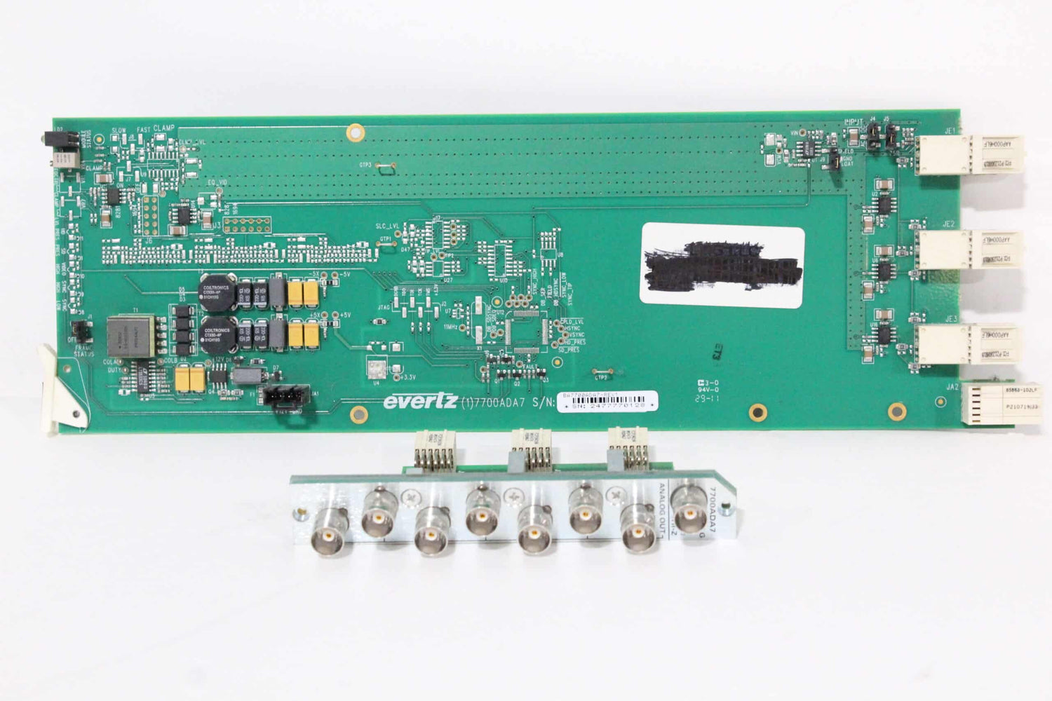 Evertz 7700ADA7 Analog Video Distribution Amplifier - Option Card Module