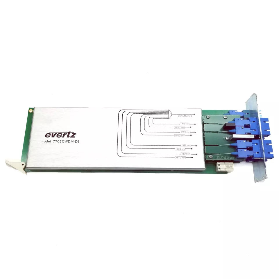 Evertz 7705CWDM-D8 8-Channel Coarse Wave Division Multiplexing Optical Module