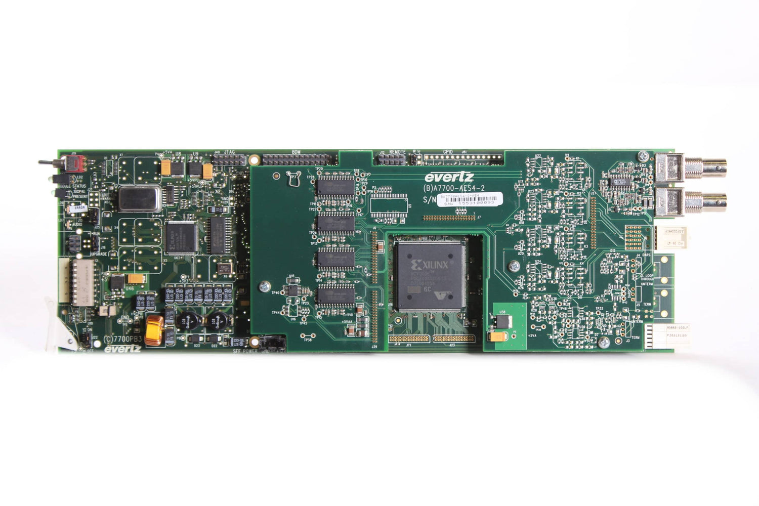 Evertz 7720AE4 SD-SDI 4 Channel AES Embedder w/ Backplane