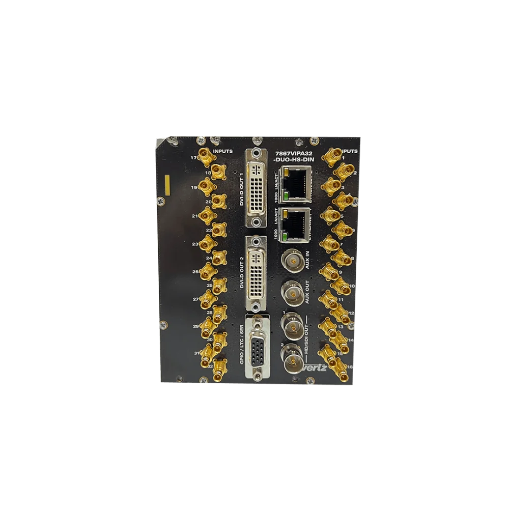 Evertz 7867VIPA32-DUO-HS-DIN+CSX 32 Inputs HD/SD Display Processor w/ Closed Caption - 2