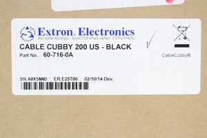 Extron 200 US Cable Cubby