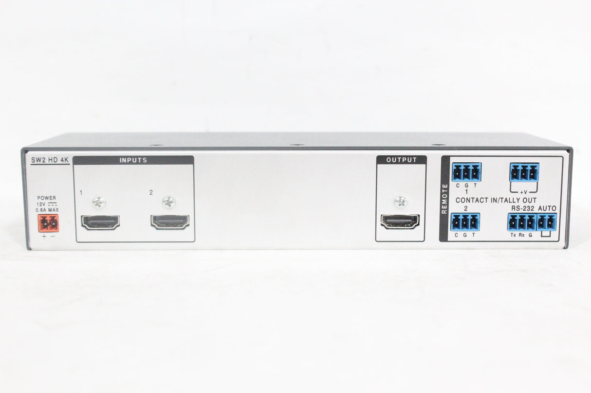 Extron 60-1483-01 SW2 HD 4K Two Input HDMI Switcher