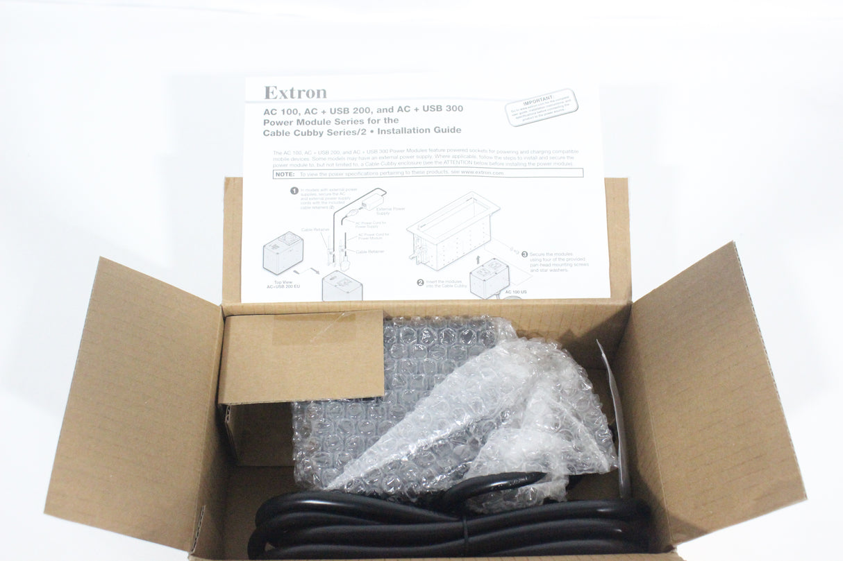 Extron 60-1697-01 AC USB 224 US Cord