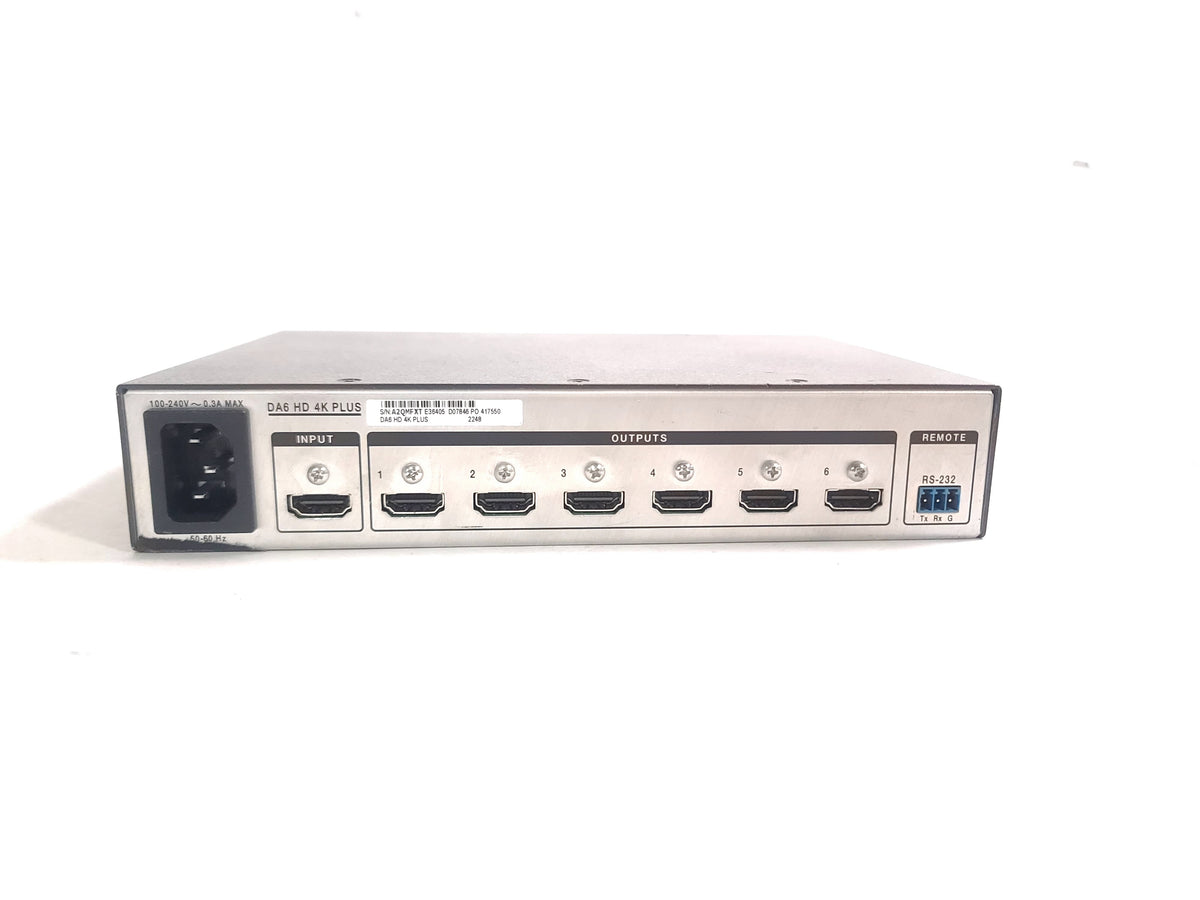 Extron DA6 HD 4K PLUS HDMI Distribution Amplifier