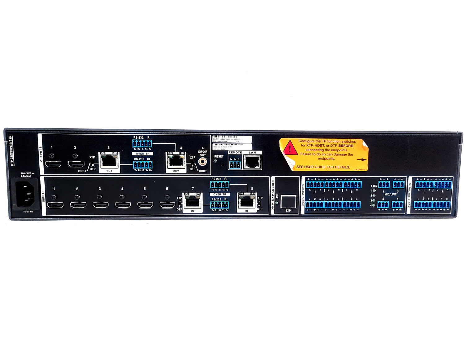 Crosspoint Array Switch Extron DTP CrossPoint 84 4K Matrix Switch – AVGear.com