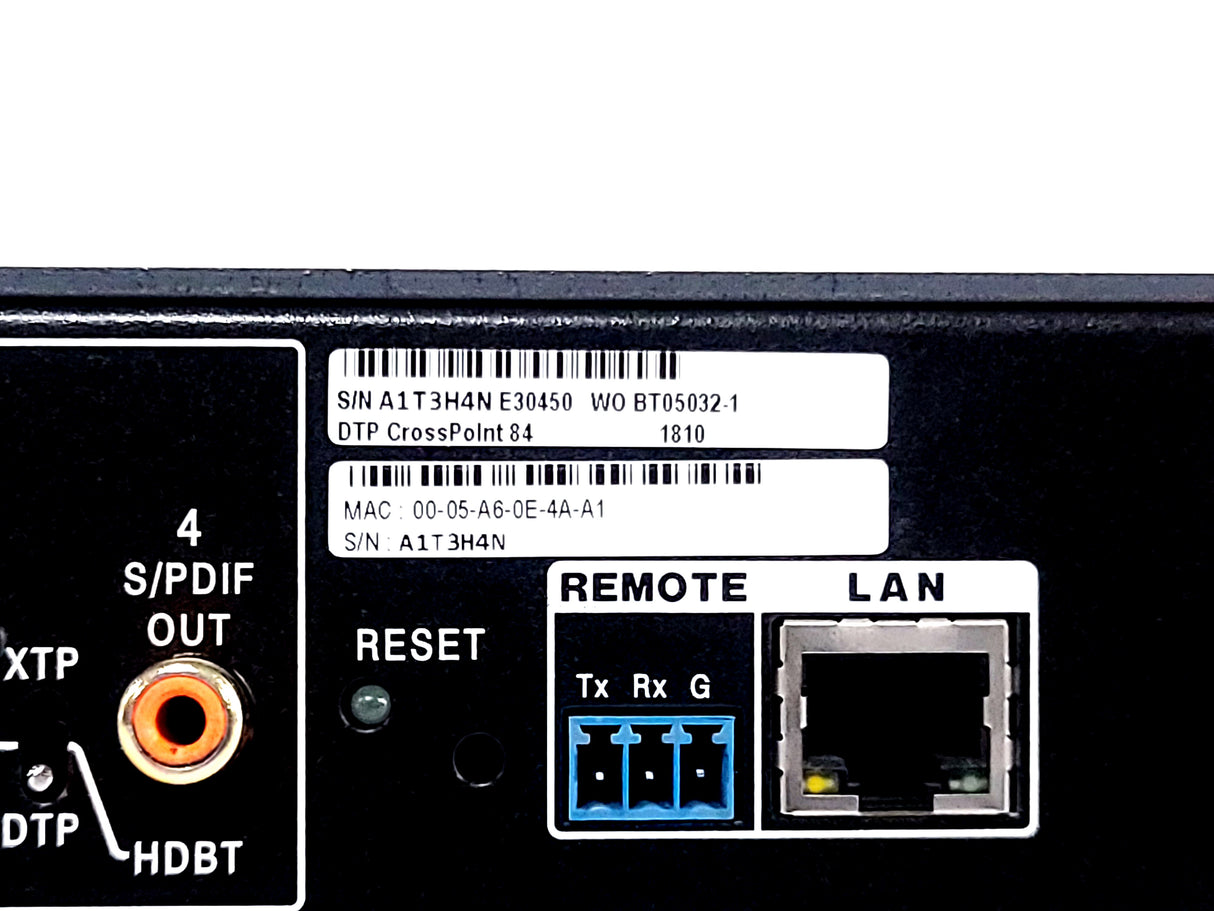 Extron DTP CrossPoint 84 Series Matrix Switcher