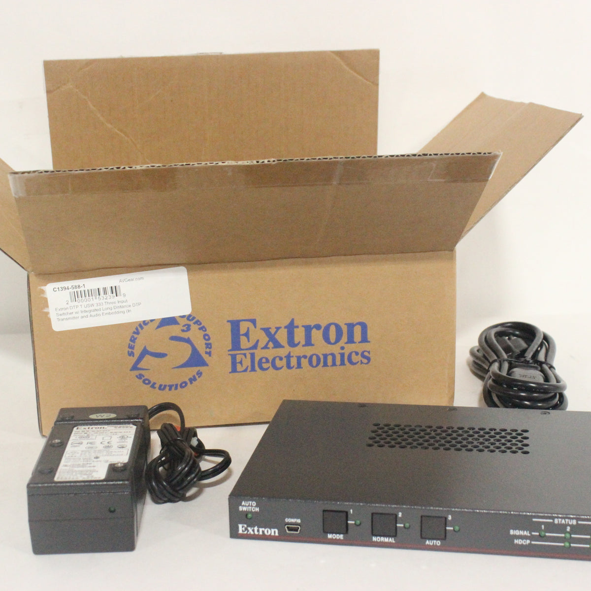 Extan Box Extron DTP T USW 333 Three Input Switcher w/ Integrated Long Distance ...