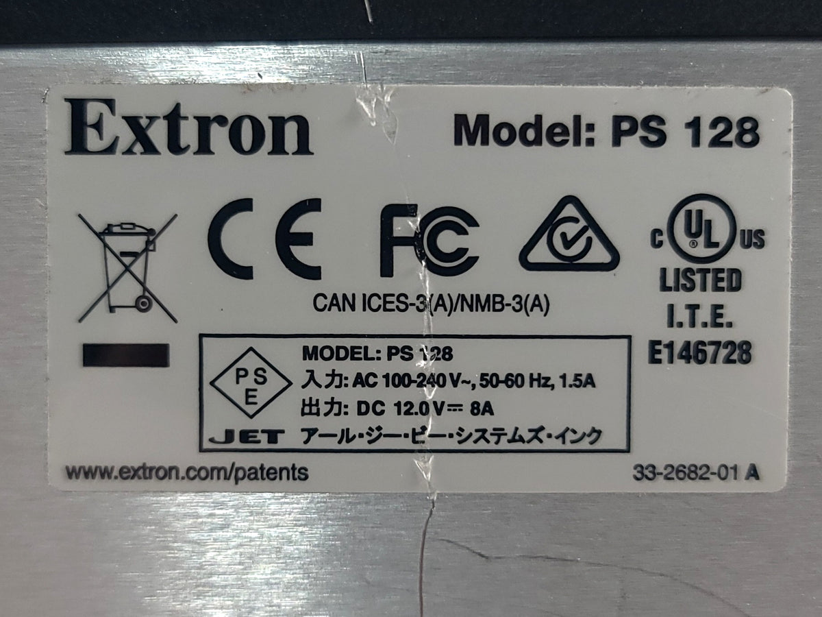 Extron PS 128 12VCD 8A Power Supply