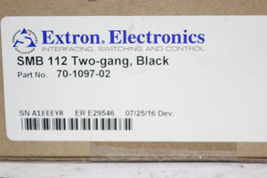 Extron SMB 112 Two-Gang Surface Mount Box for US-gang Controllers with AAP Openings, Wallplates with Pass-Through Connectors &amp; AAP Adapter Plates